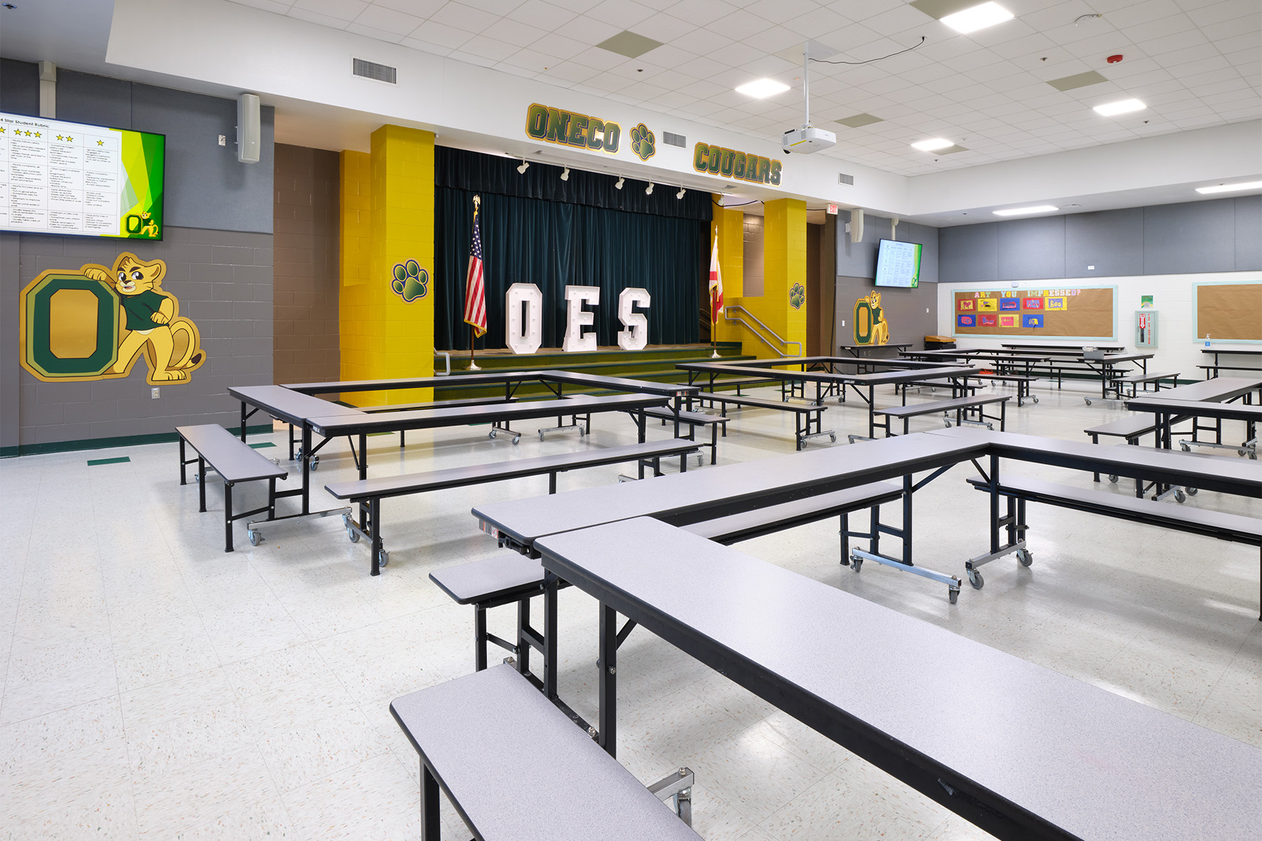 Cafeteria, School, Elementary